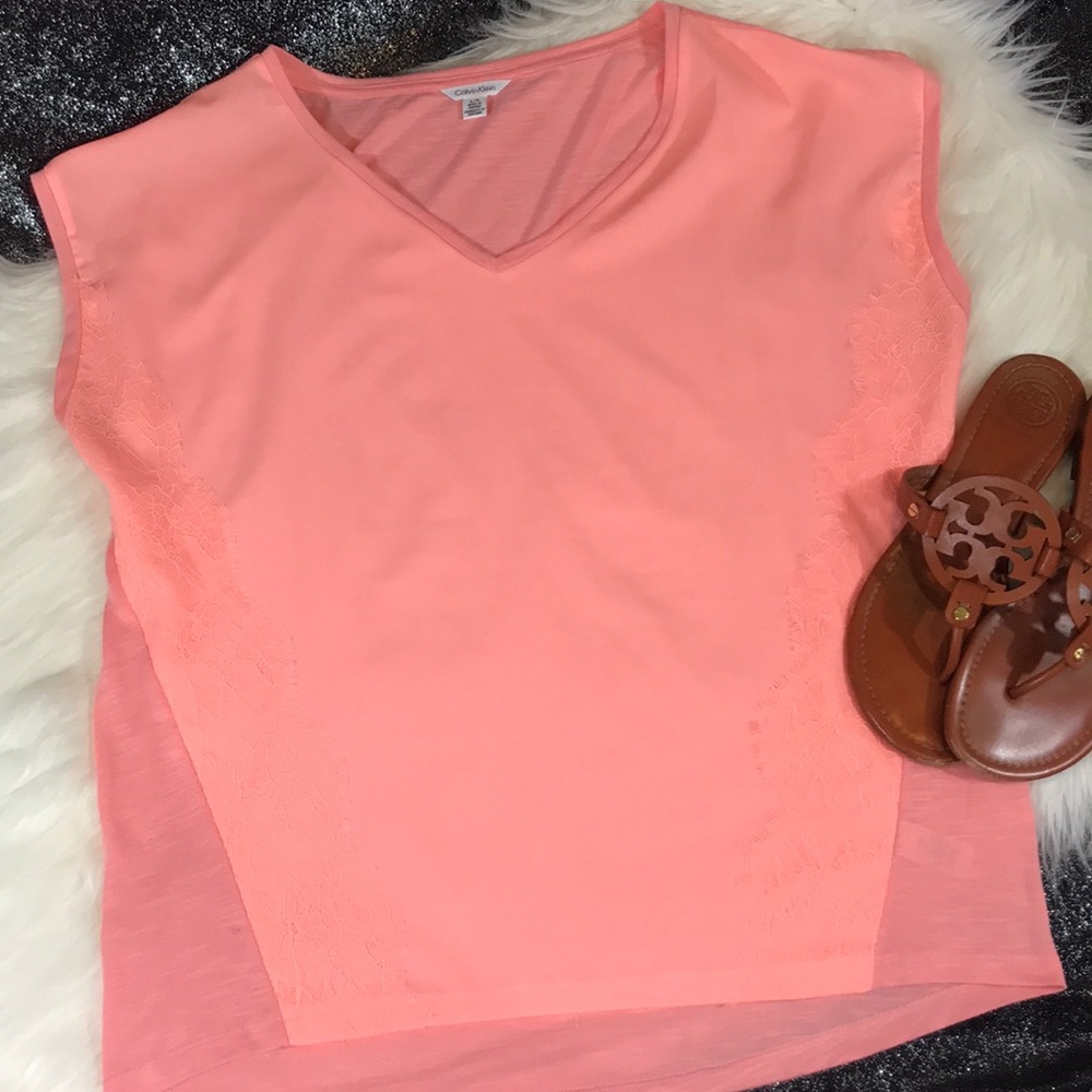 Calvin Klein Lace Detailed Tee